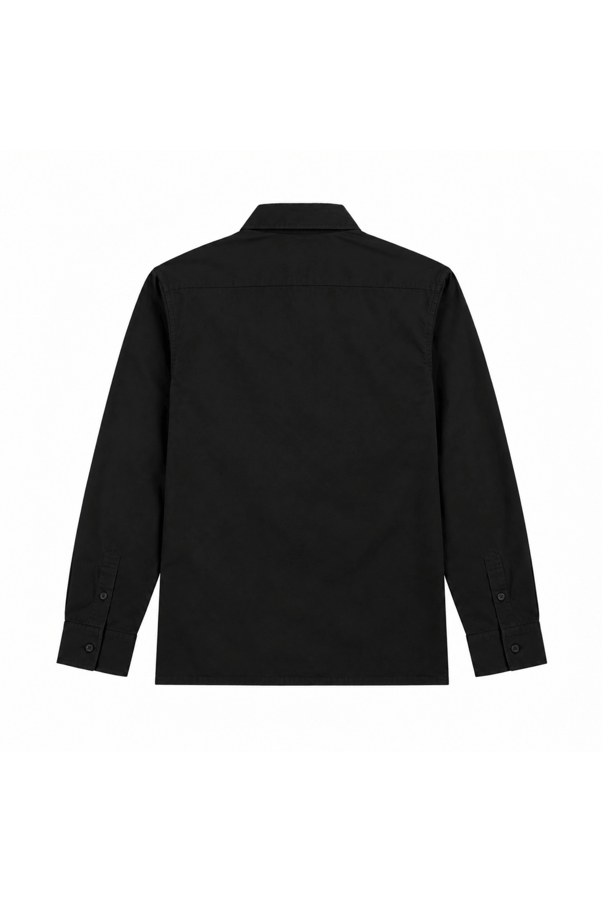 Men’s Black Classic Button-Down Shirt – Long Sleeve